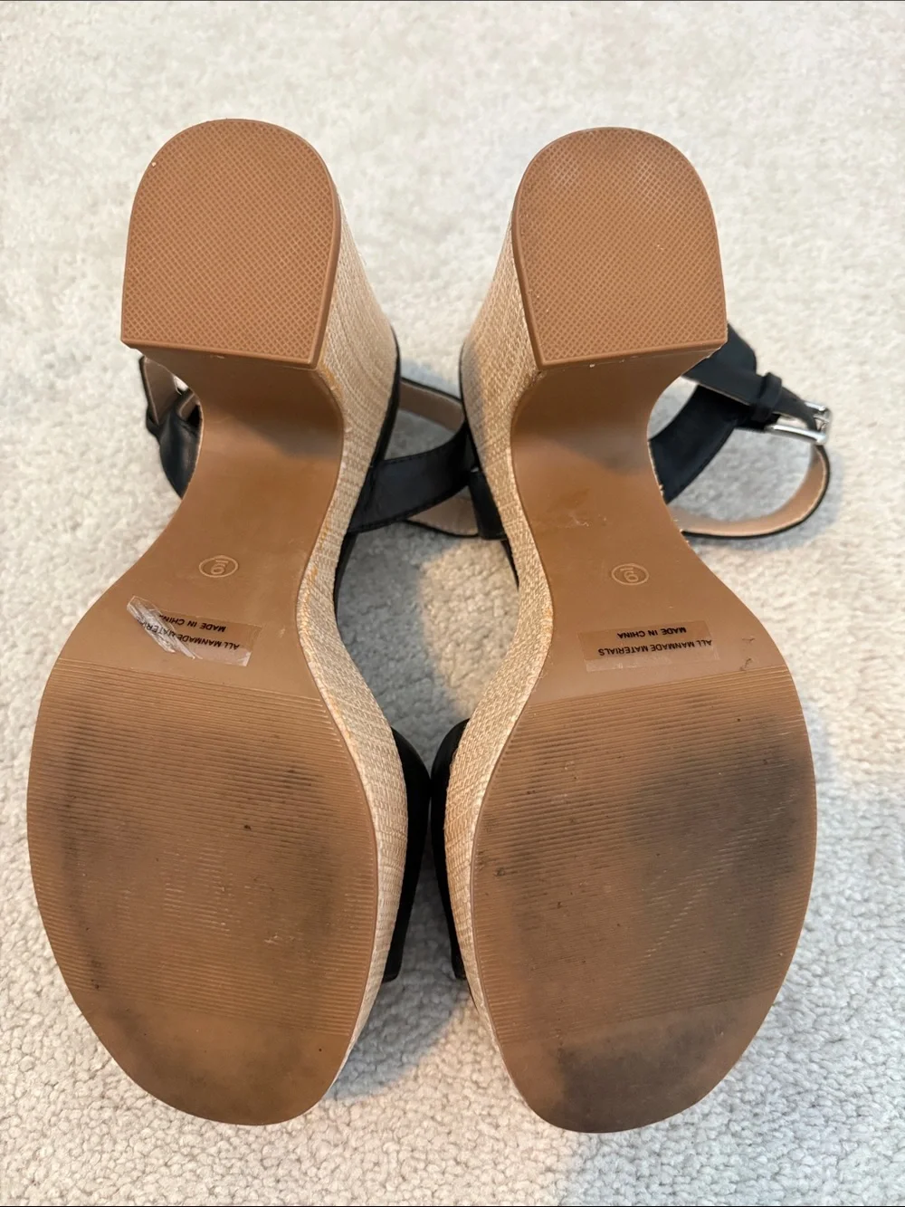 NWT Dolce Vita 9 black platform sandals 👡